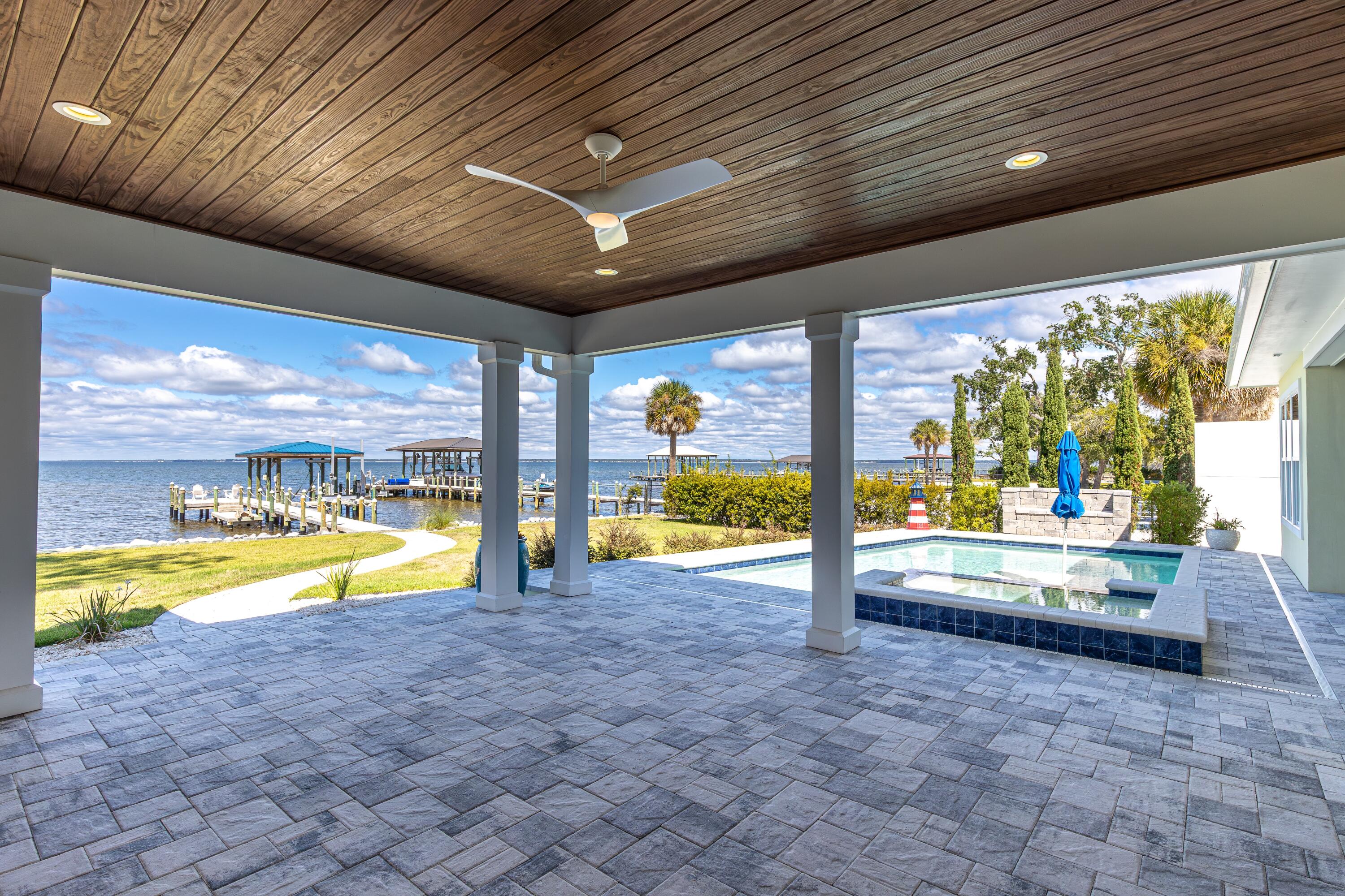 399 Driftwood Point Road Santa Rosa Beach, FL 32459 - Photo 39 of 94 Covered lanai