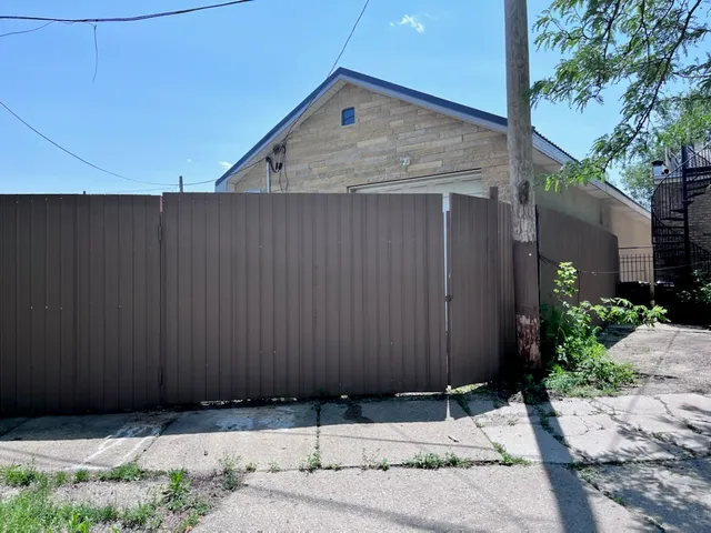 a backyard of a house