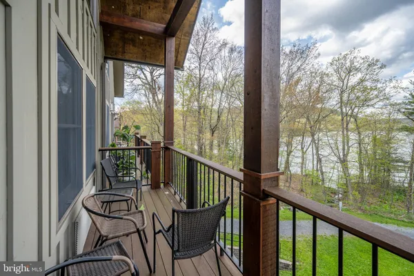 a view of a city from a balcony
