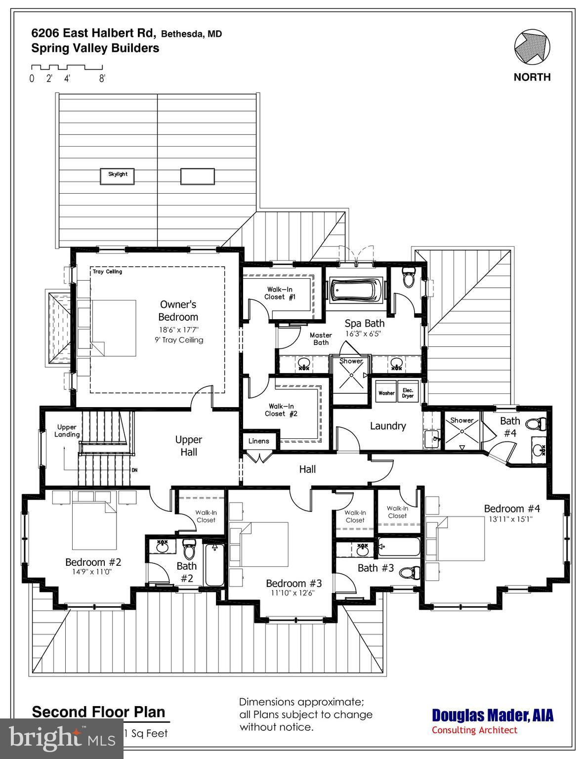 6206 East Halbert Road Bethesda, MD 20817 - Photo 30 of 30 Upper Level Floor Plan