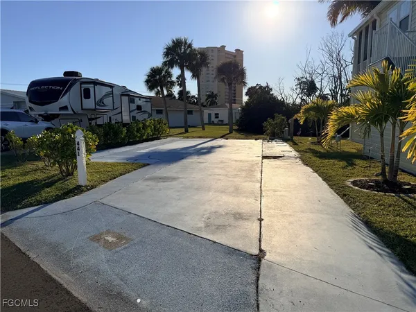 a view of a street with houses