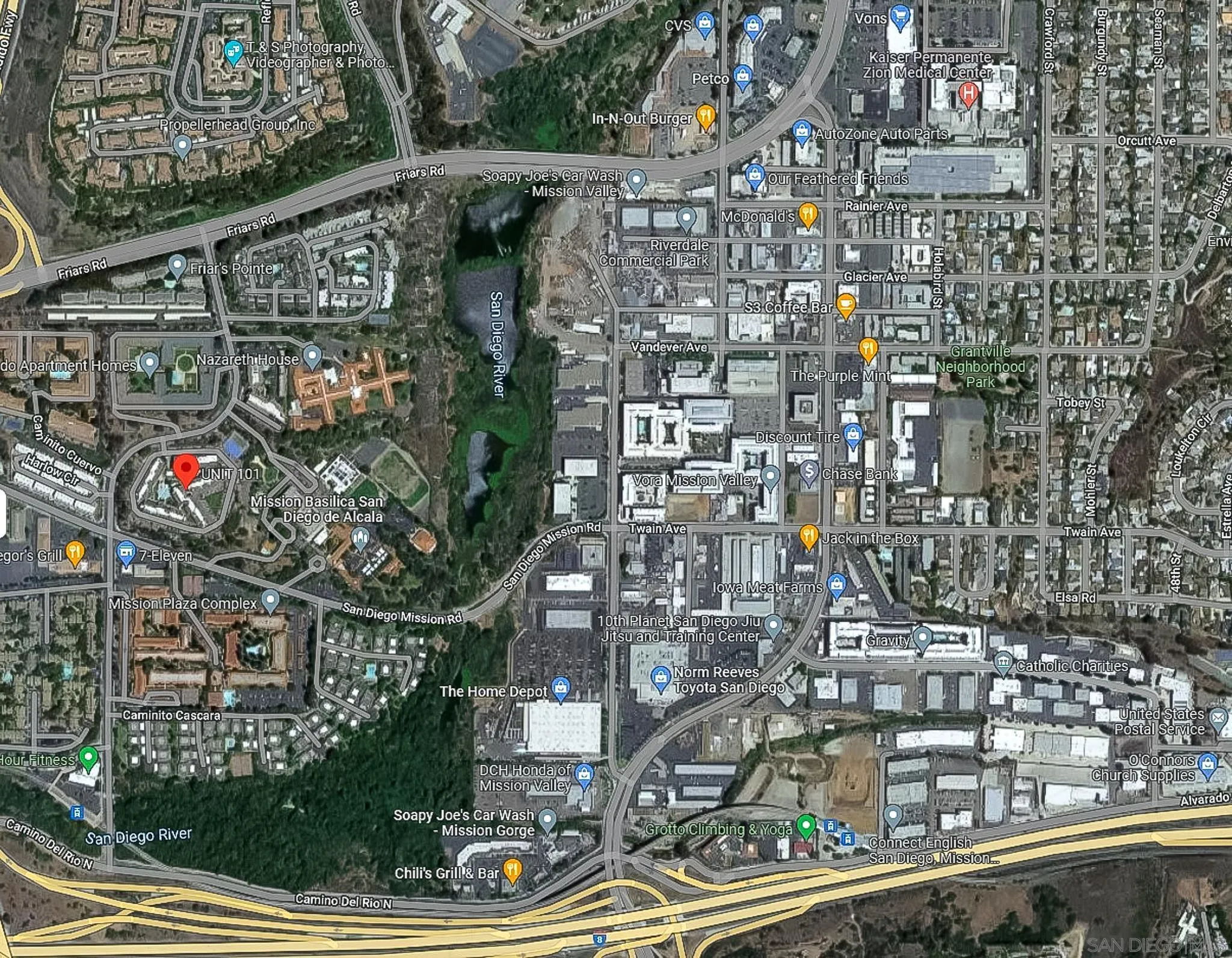 6111 Rancho Mission Road, Unit 101 San Diego, CA 92108 - Photo 28 of 30 a city view