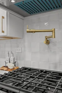 a close view of a stove