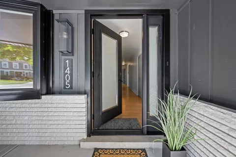 a view of front door