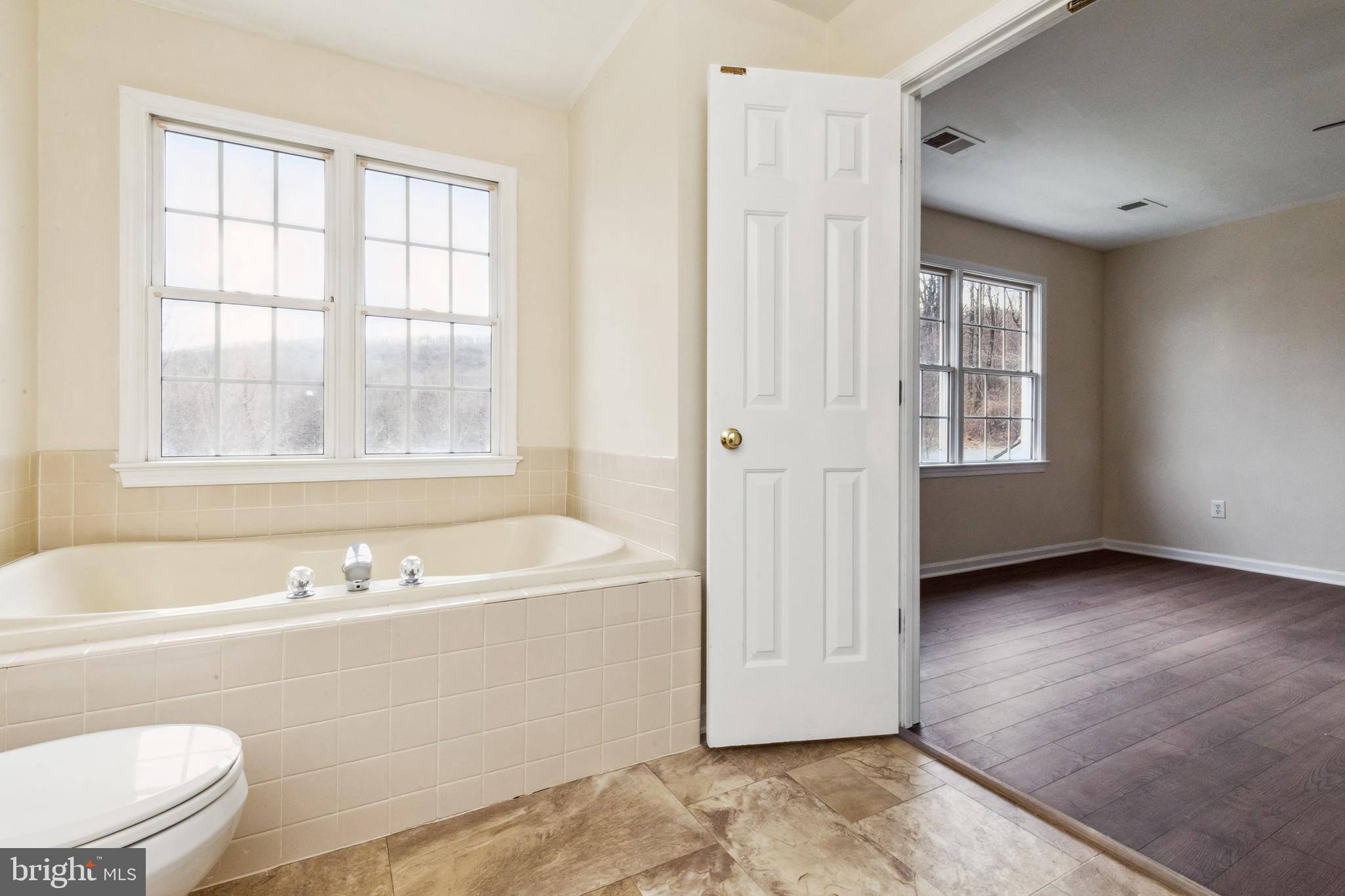 13157 Mt Paran Church Road Linden, VA 22642 - Photo 16 of 27 a bathroom with a tub a sink and a window