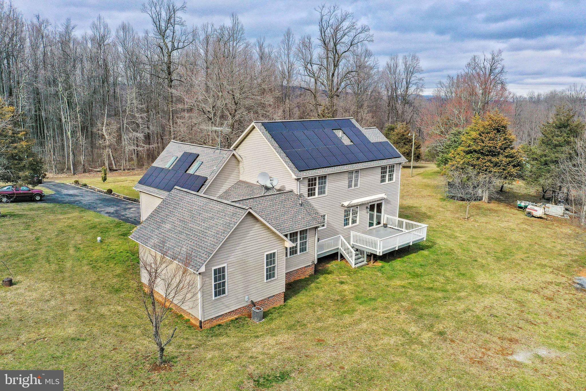13157 Mt Paran Church Road Linden, VA 22642 - Photo 4 of 27 a aerial view of a house with yard porch and furniture
