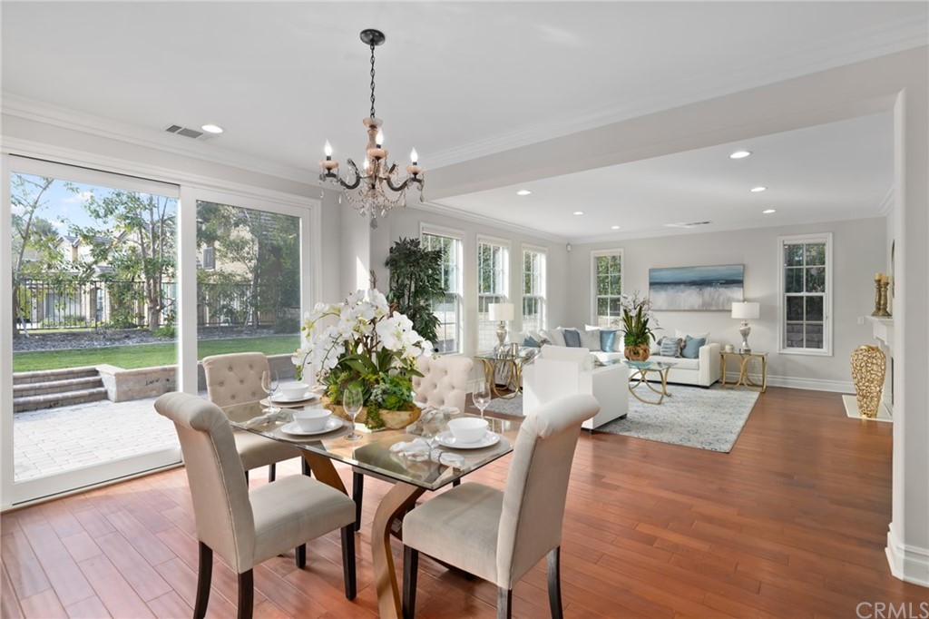 825 Cambridge Court Pasadena, CA 91107 - Photo 22 of 58 a view of a dining room with furniture window and outside view