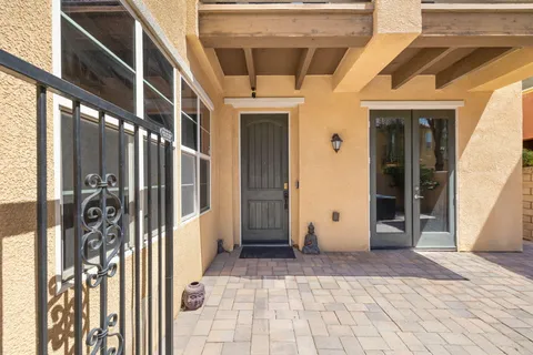 a view of a entryway of a building