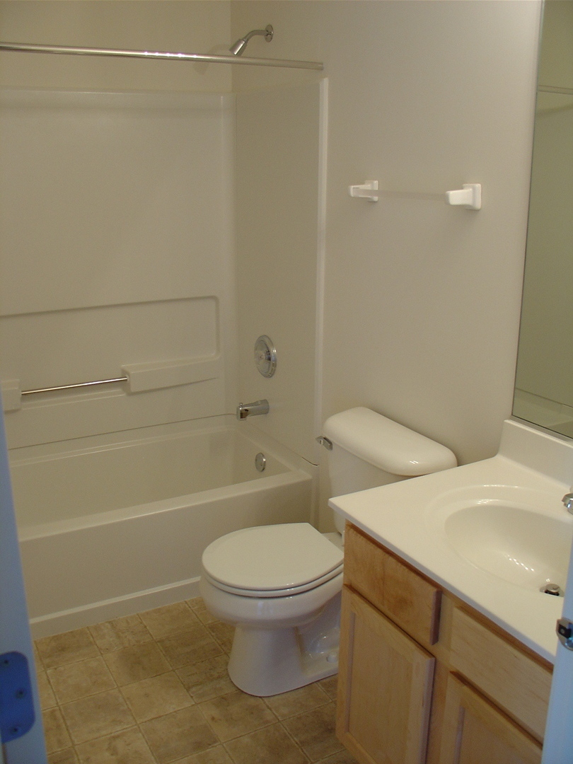 229 Springbrook Trail South Oswego, IL 60543 - Photo 9 of 10 a white toilet sitting next to a bath tub