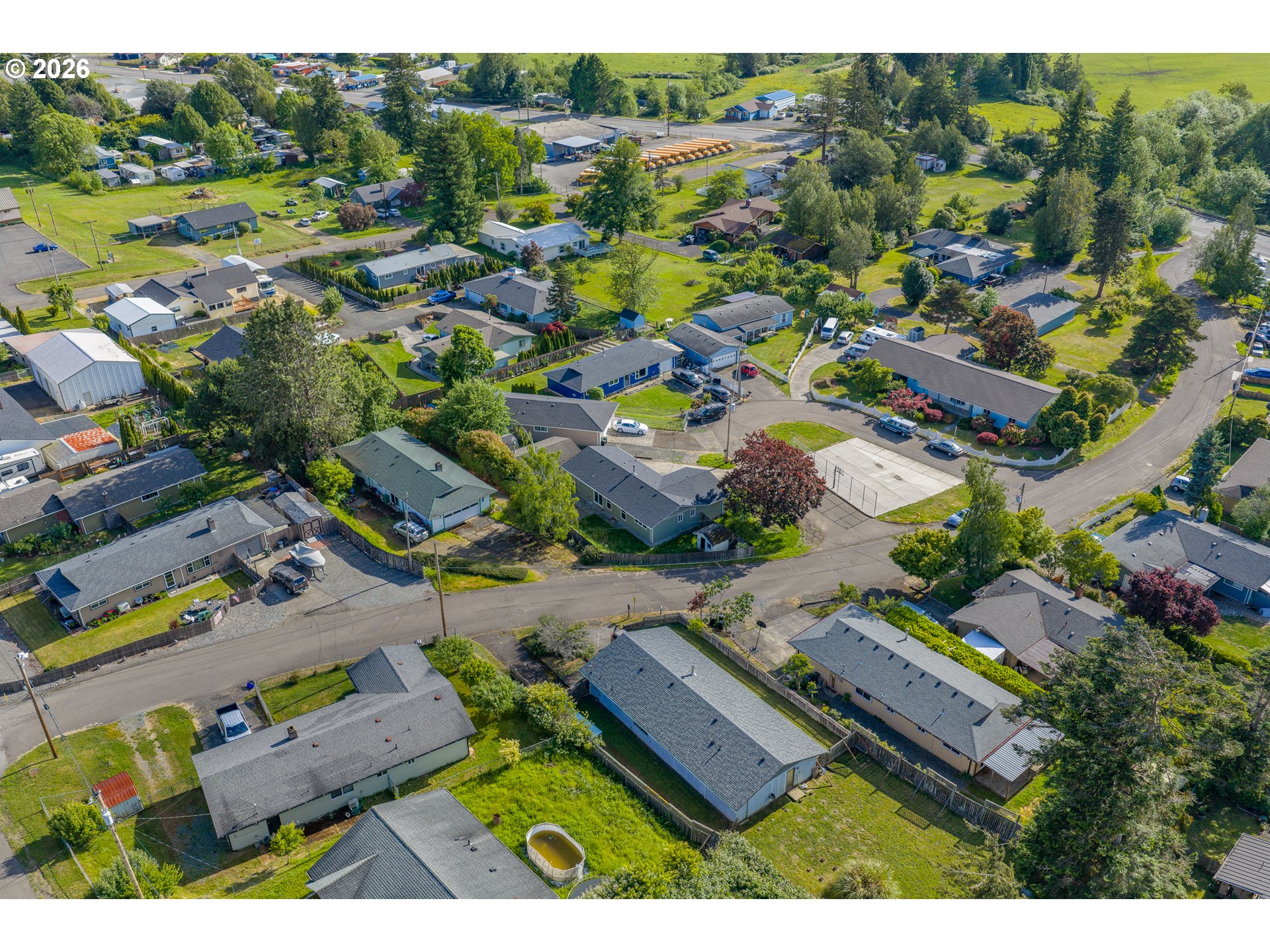 1816 Sunset Court Myrtle Point, OR 97458 - Photo 15 of 42 an aerial view of residential house with outdoor space