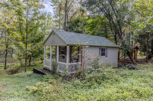 a view of a golf course with a trees