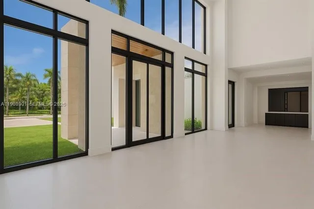 a view of an front door