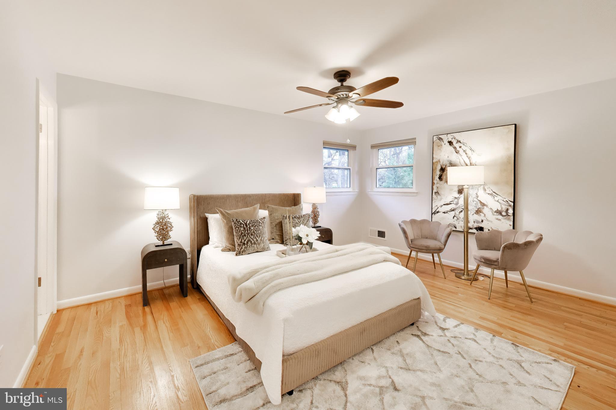 6514 Wilmett Road Bethesda, MD 20817 - Photo 15 of 38 Primary bedroom with hardwood flooring