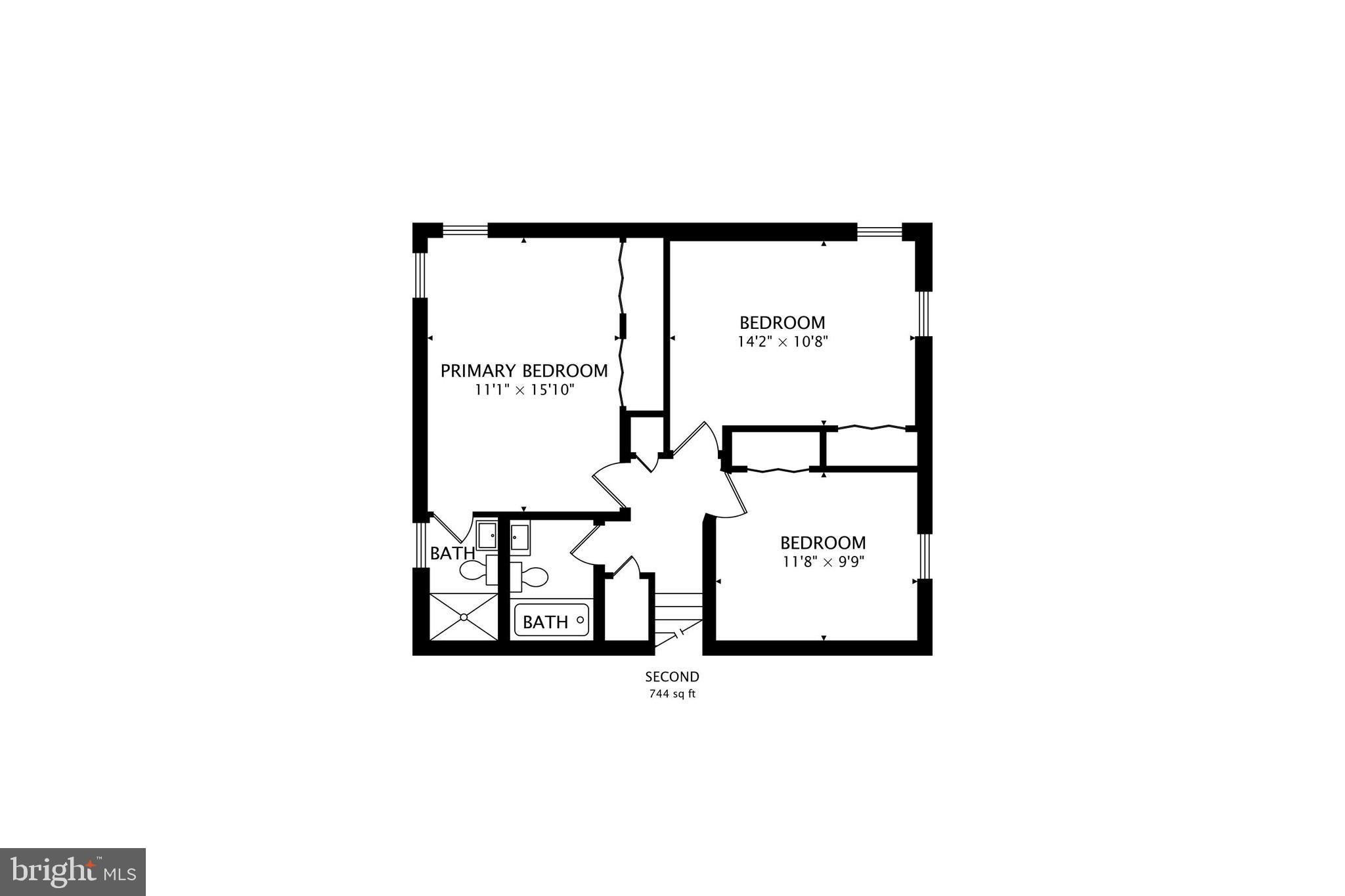 6514 Wilmett Road Bethesda, MD 20817 - Photo 37 of 38 Upper Level Floor Plan