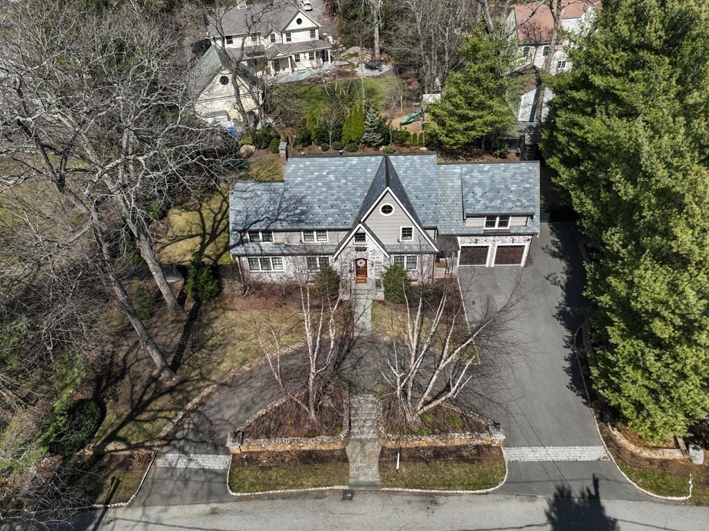 15 Old Town Road Wellesley, MA 02481 - Photo 30 of 30 an aerial view of a house with a yard