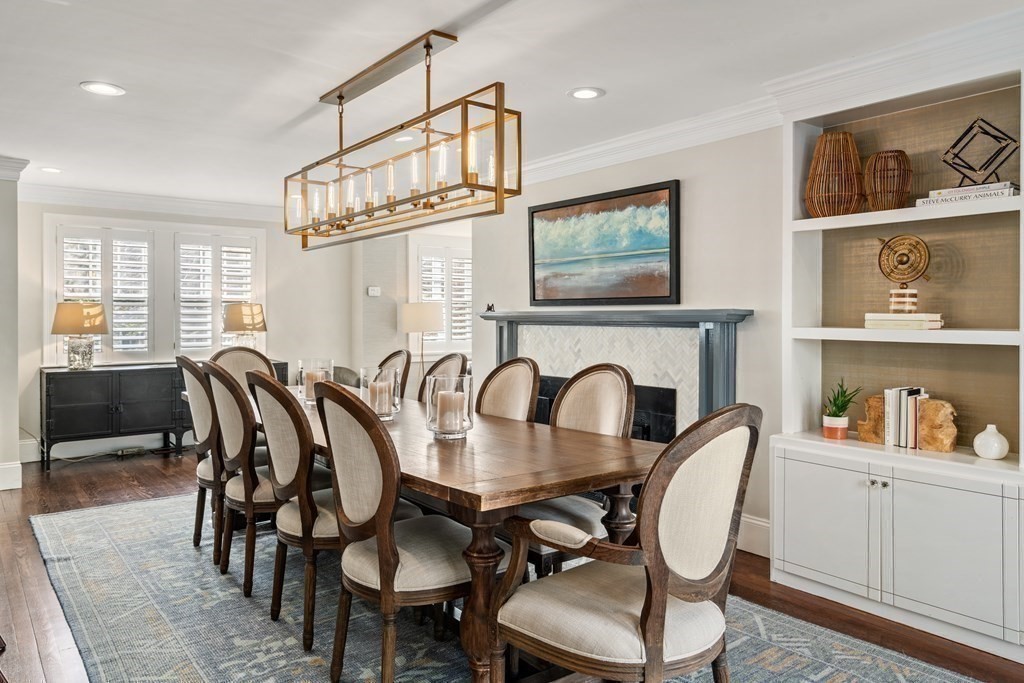 15 Old Town Road Wellesley, MA 02481 - Photo 9 of 30 a view of a dining room with furniture window and wooden floor