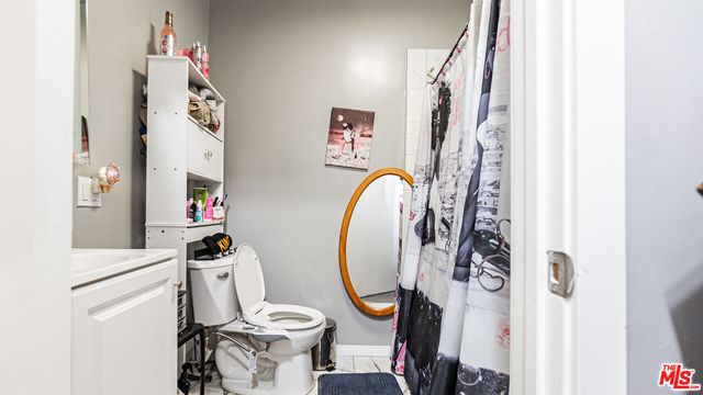 a room with furniture and a table