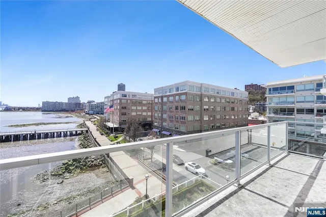 a view of a city from a terrace