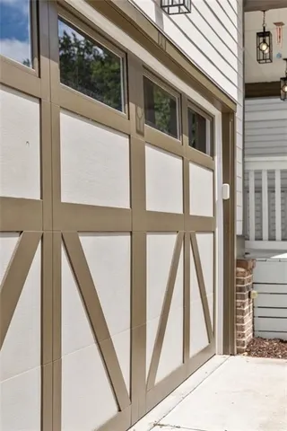 a view of a house with wooden floor and stairs