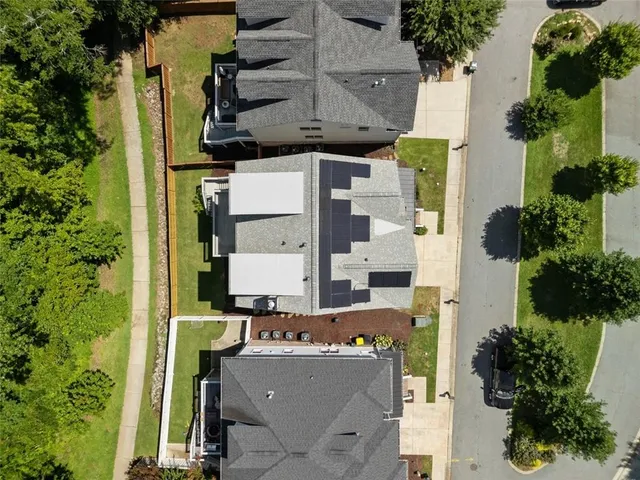 a view of a garden with a fountain