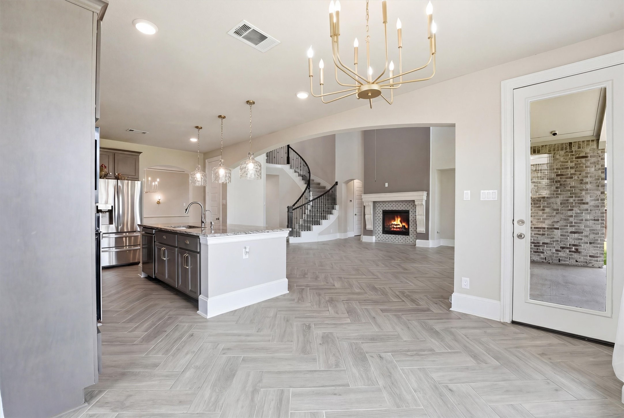 8673 Burdekin Road Magnolia, TX 77354 - Photo 21 of 50 Open concept kitchen and breakfast area open to the family room.