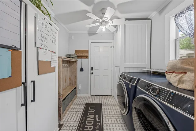 a view of a park with swings and a table