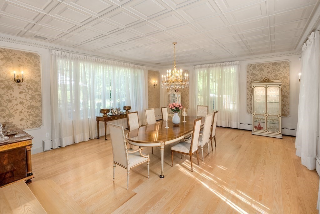55 Scotch Pine Road Weston, MA 02493 - Photo 13 of 39 a dining room with furniture and window
