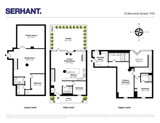 $5,795,000 | 15 Renwick Street, Unit TH3 | Hudson Square
