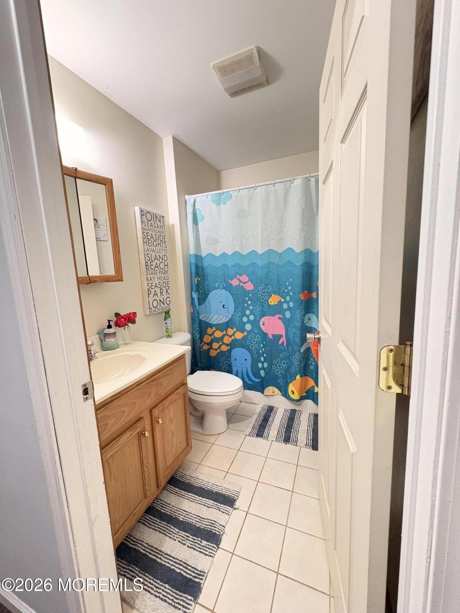 456 Dock Road Forked River, NJ 08731 - Photo 11 of 14 a bathroom with a sink mirror vanity and toilet