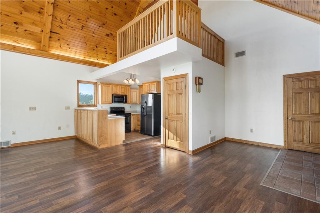 58 Happy Valley Road Perryopolis, PA 15473 - Photo 8 of 25 a view of a kitchen with wooden floor and a kitchen