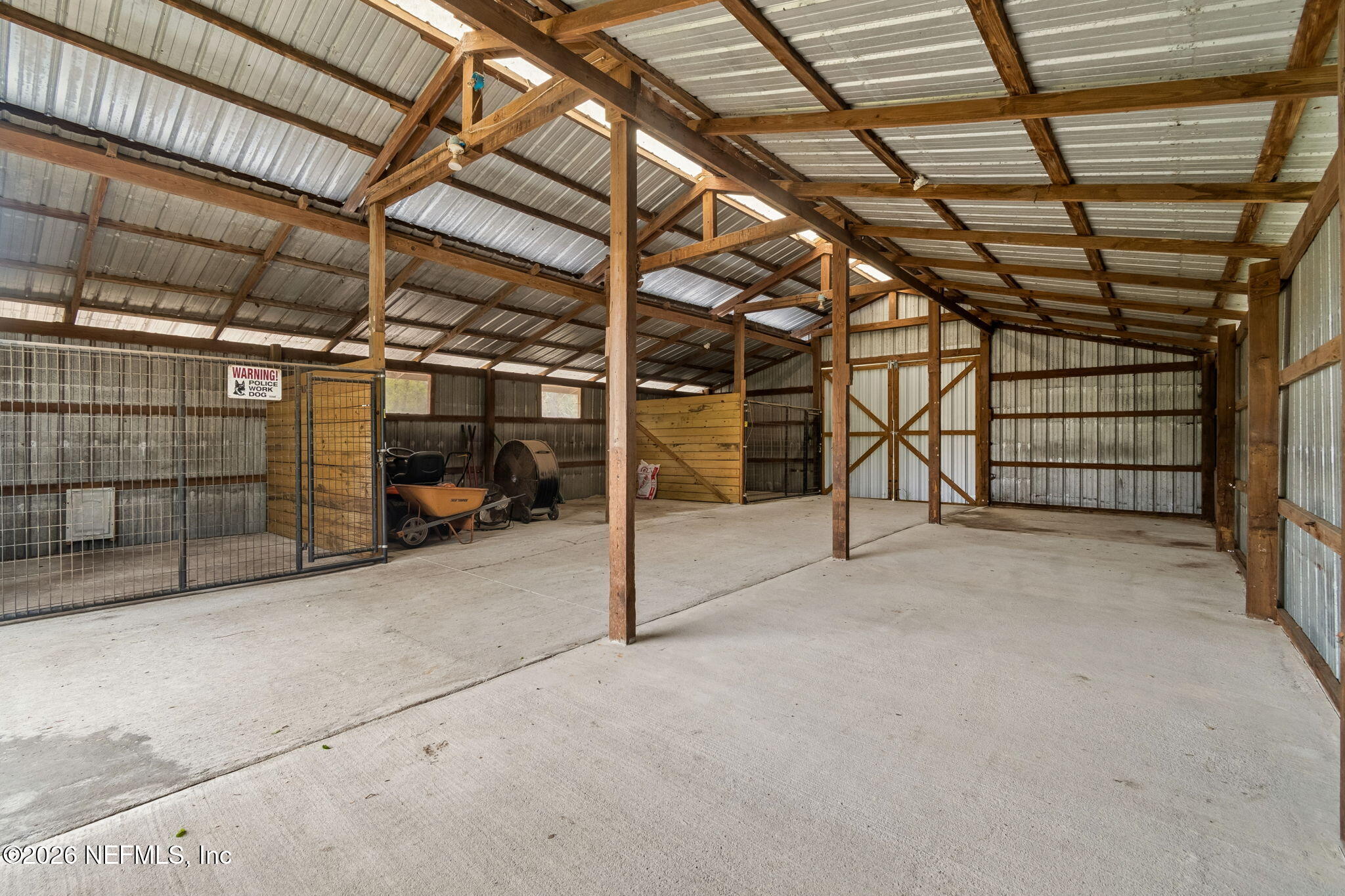 10293 Ford Road Bryceville, FL 32009 - Photo 40 of 63 a view of empty room with wooden ceiling
