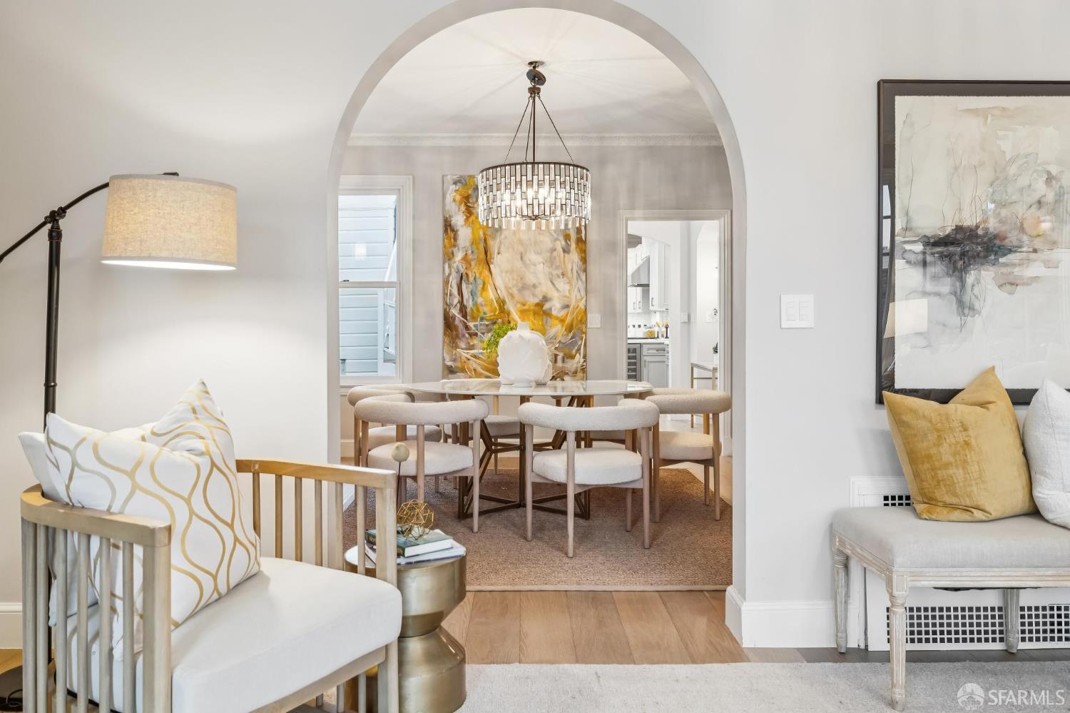 3641 Webster Street San Francisco, CA 94123 - Photo 14 of 52 a view of a dining room with furniture window and outside view