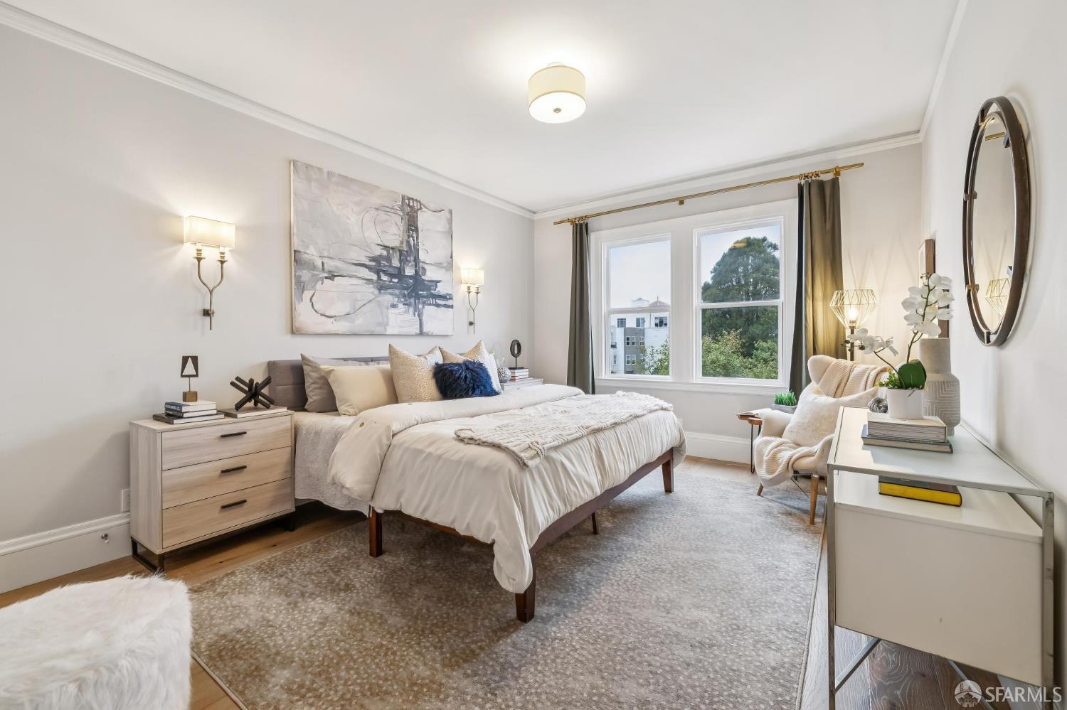 3641 Webster Street San Francisco, CA 94123 - Photo 32 of 52 a bedroom with bed and window