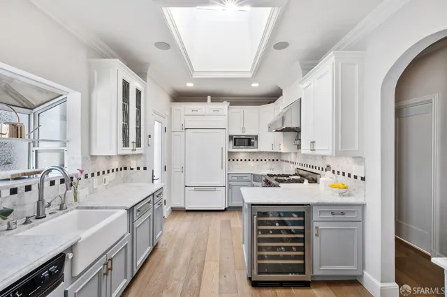 a view of a city with tall buildings