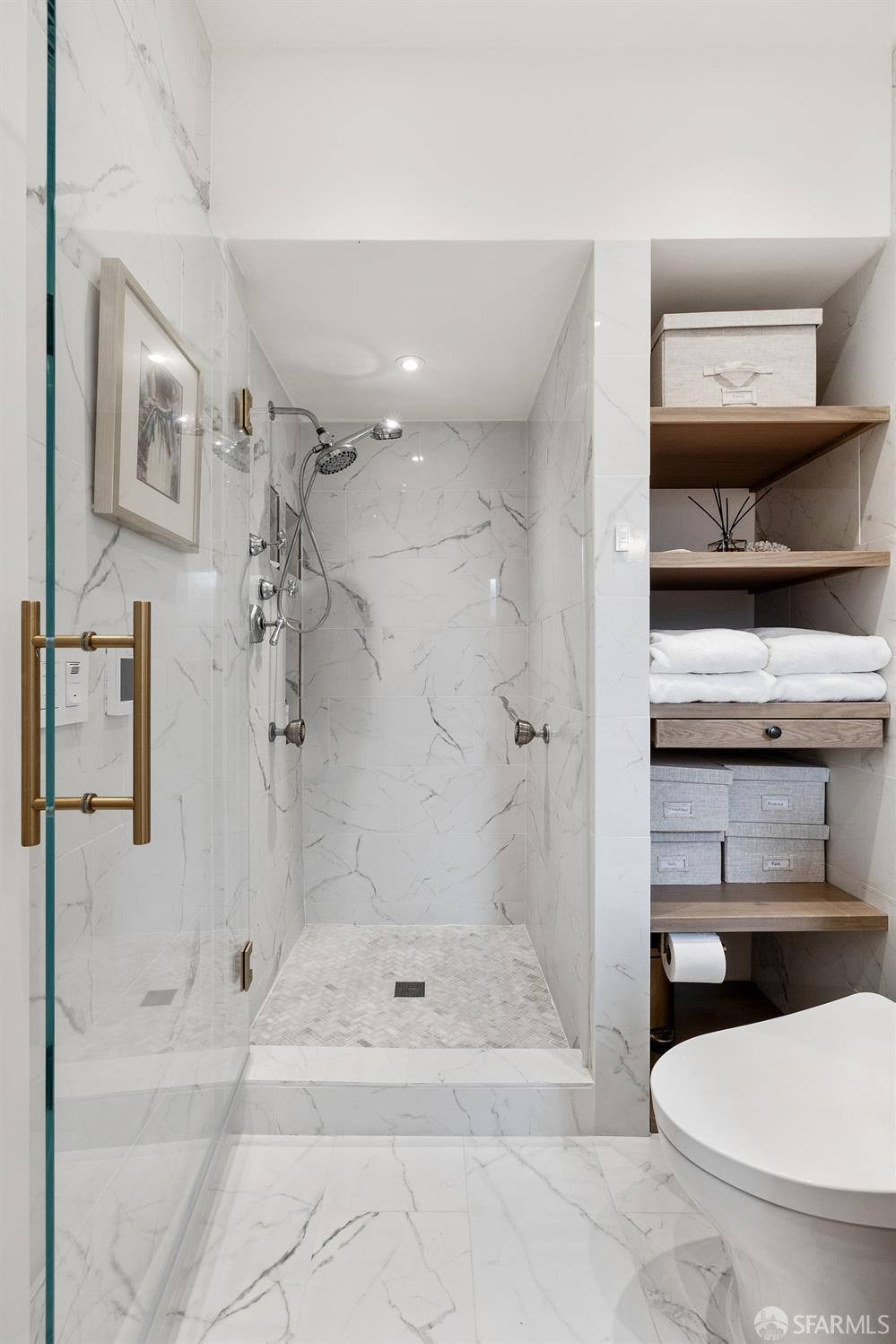 Webster Street San Francisco, CA 94123 - Photo 65 of 83 a bathroom with a tub and shower