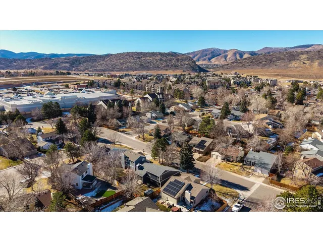 an aerial view of multiple houses
