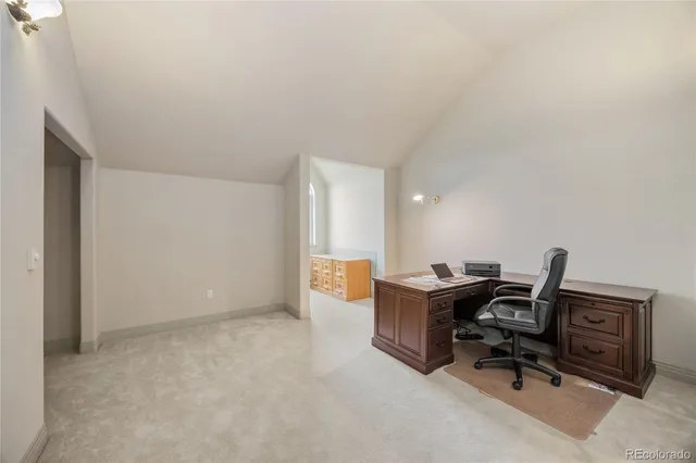 a view of workspace with furniture