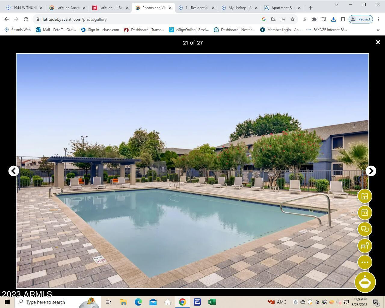 1944 West Thunderbird Road, Unit 2 Phoenix, AZ 85023 - Photo 9 of 14 a view of a swimming pool and lake view