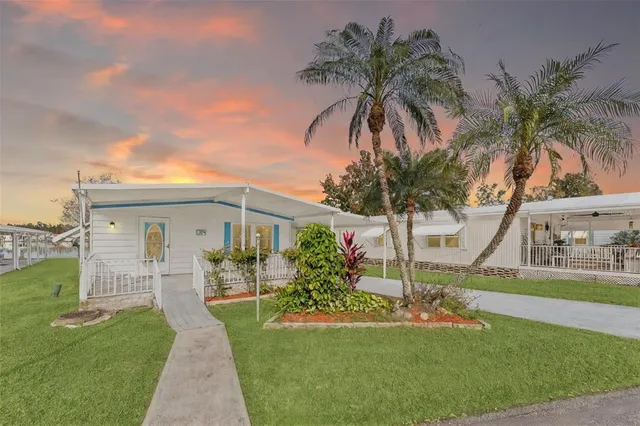 a view of a garden with potted plants