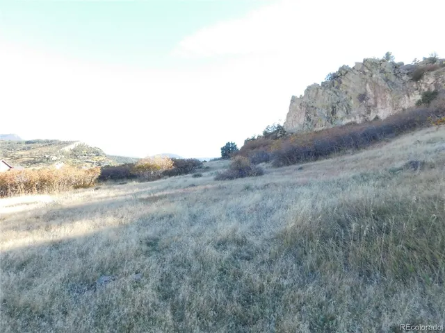a view of an outdoor space and mountain view