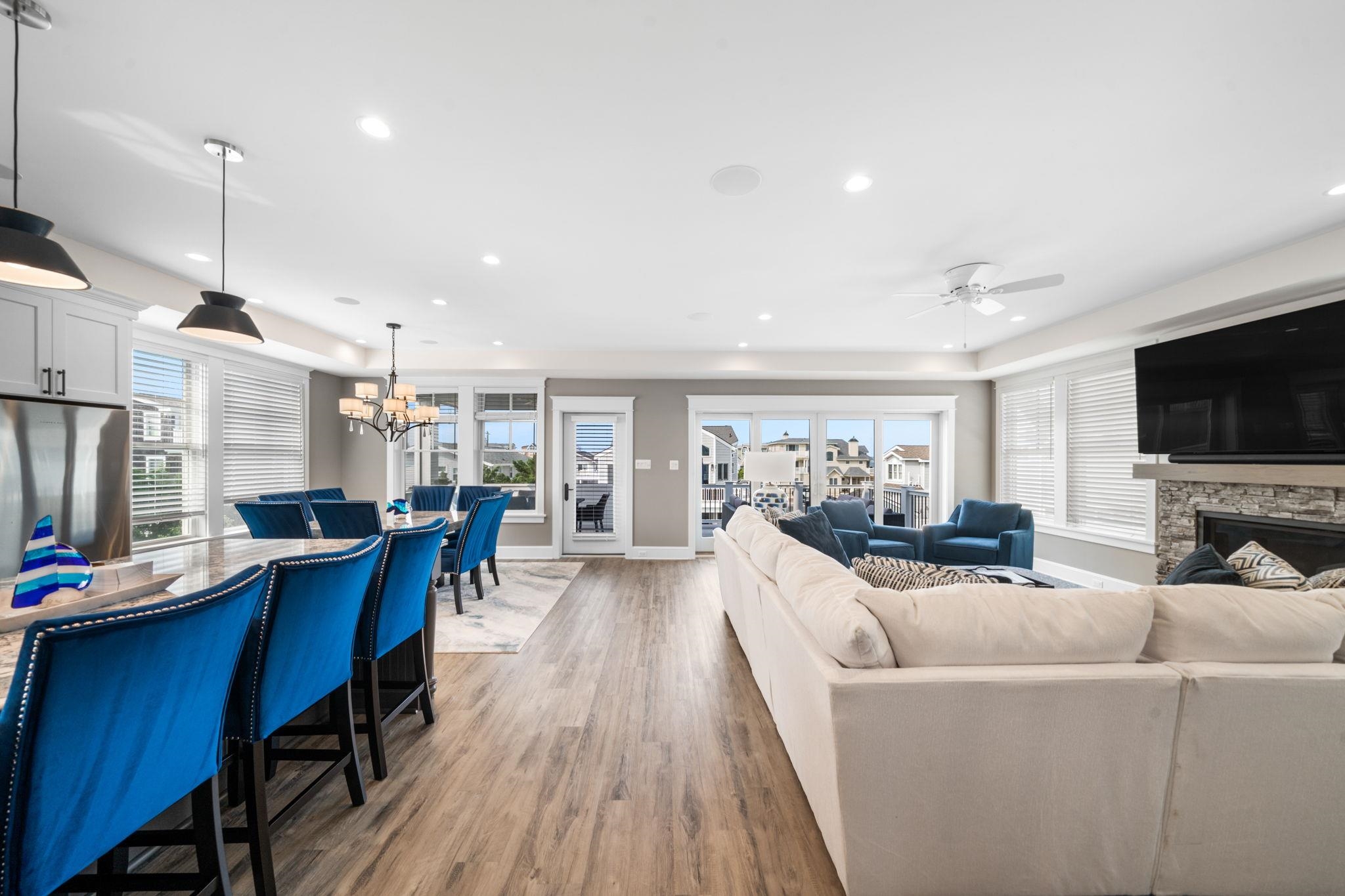 75 24th Street East Avalon, NJ 08202 - Photo 13 of 47 a view of a dining room with furniture window and wooden floor
