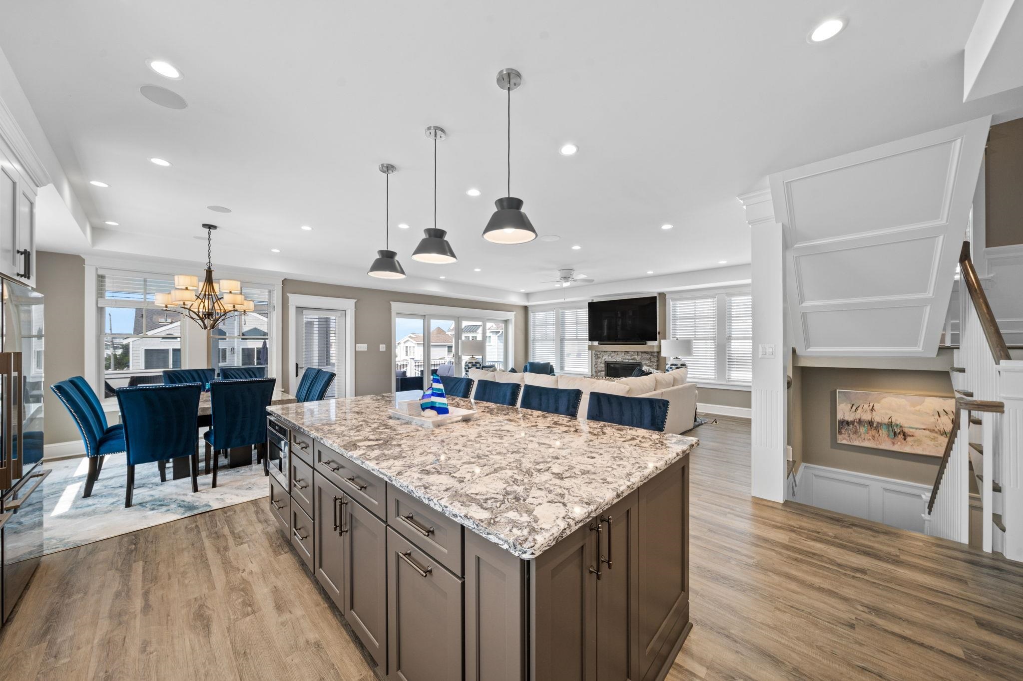 75 24th Street East Avalon, NJ 08202 - Photo 18 of 47 a large kitchen with a table and chairs