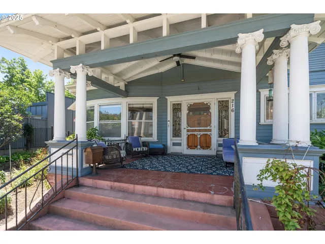 a view of house with patio