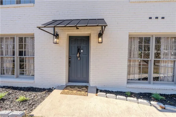 a front view of a house