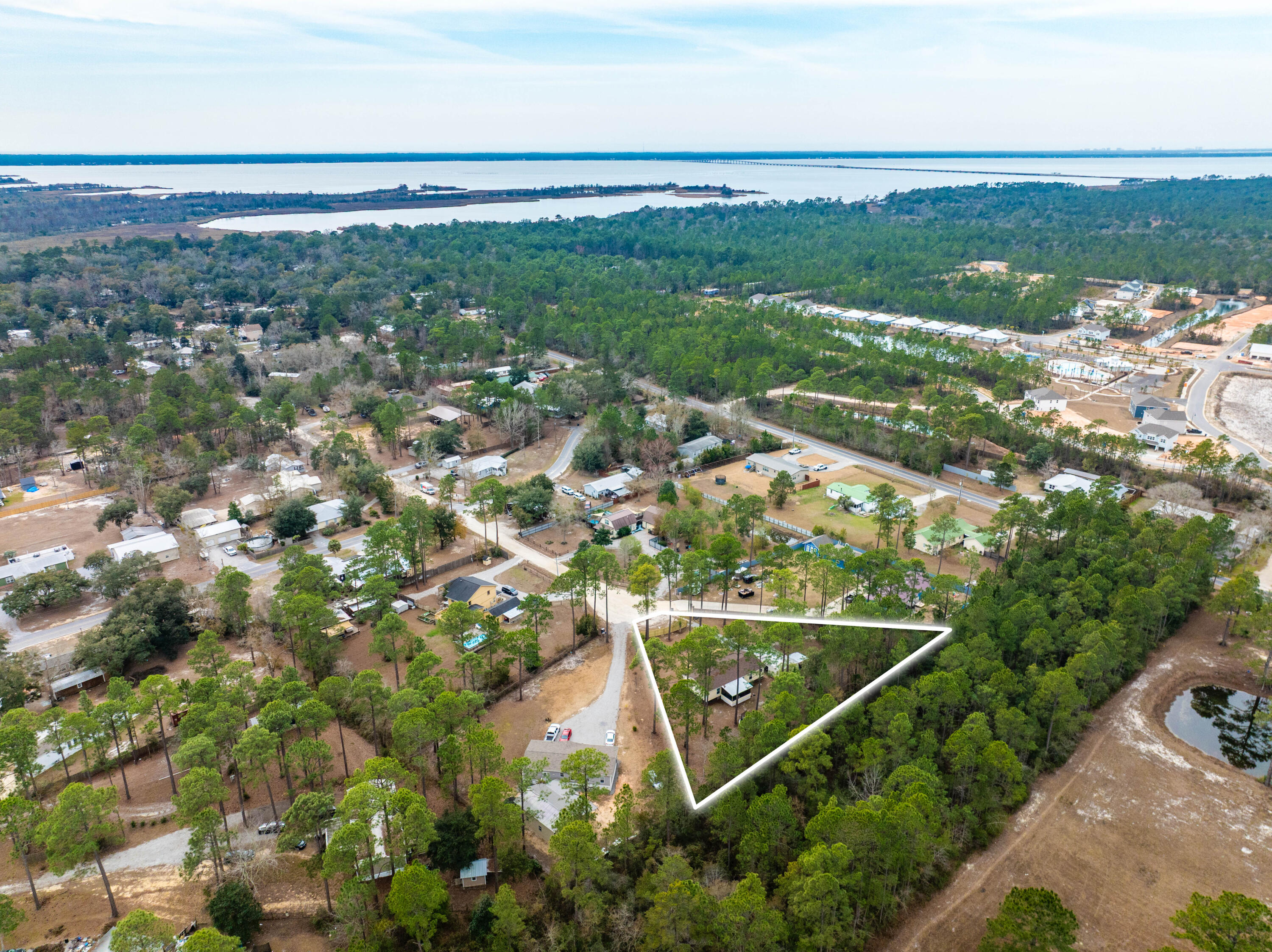 60 Magnolia Court Freeport, FL 32439 - Photo 2 of 29 60 Magnolia Aerial Outlined-6