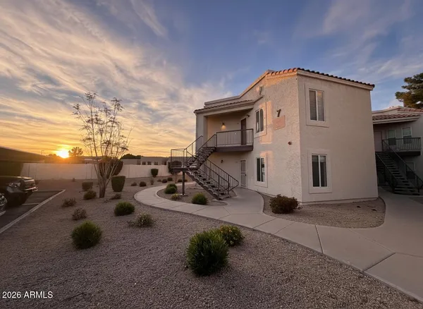 a view of a house with patio