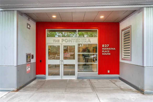 a view of front door