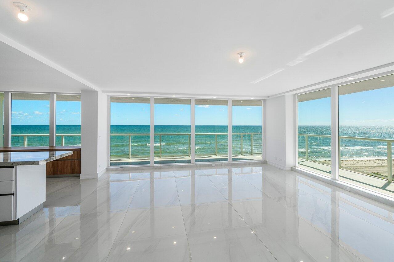 3505 South Ocean Boulevard, Unit 4S Highland Beach, FL 33487 - Photo 18 of 48 a view of an empty room with a large window