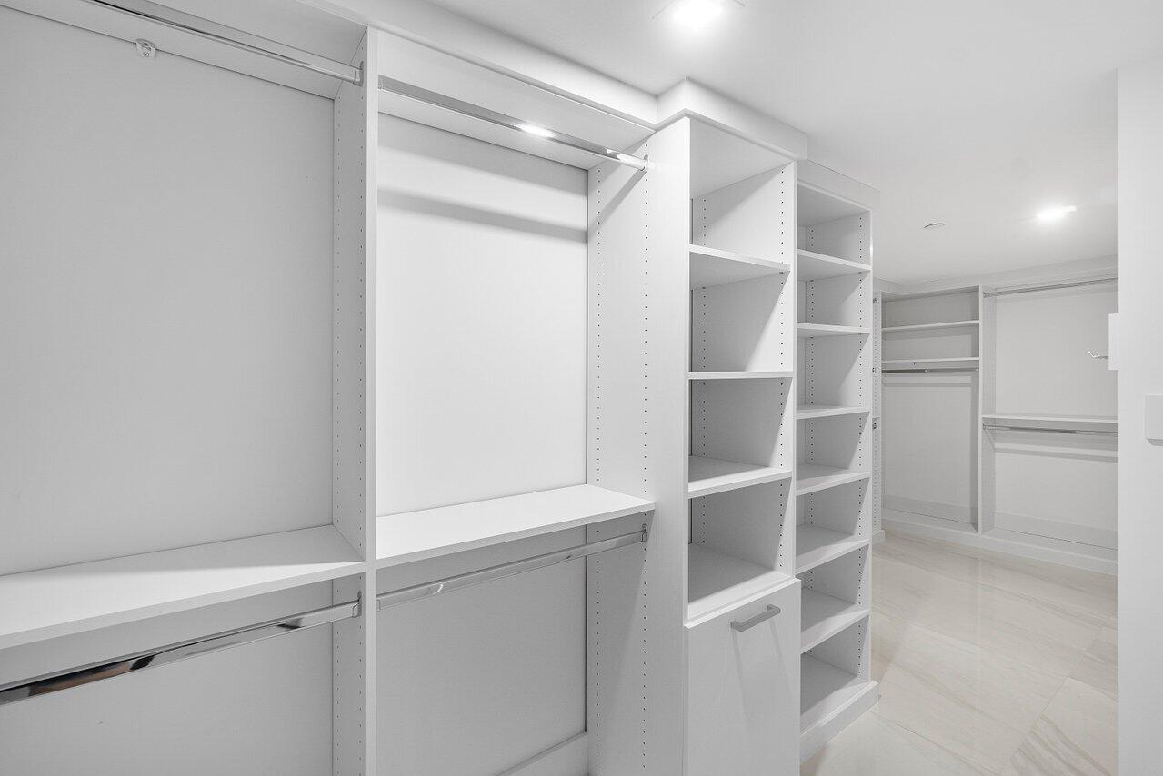 3505 South Ocean Boulevard, Unit 4S Highland Beach, FL 33487 - Photo 38 of 48 a view of an empty walk in closet