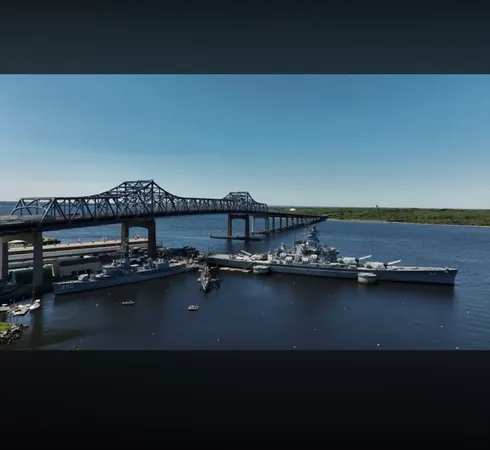 a view of a city with lawn chairs